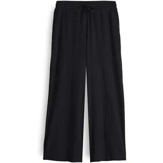 OPUS Damen Culotte | Culotte MILENI Crinkle Wide mit Komfortbund Black, 34 - 34W