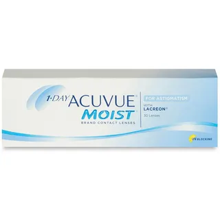 Acuvue 1-Day Moist for Astigmatism 30-er / BC 8.5 mm / DIA 14.5 / CYL -2.25 Achse 20 / 0 Dioptrien