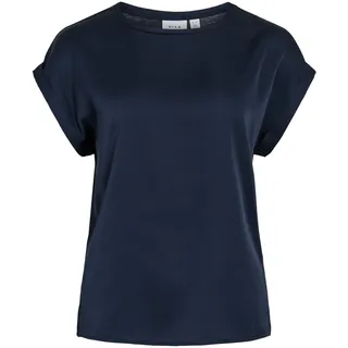 VILA VIELLETTE S/S Satin TOP/SU - NOOS
