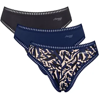 SLOGGI Slip GO Crush High Leg 3 St. Blau L