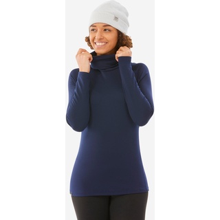 Skiunterwäsche Funktionsshirt Damen Rollkragen - BL 520 schwarz, blau, L