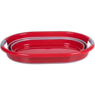 Dirt Devil Wäschekorb grau B/H/L: ca. 60x30x45 cm - grau, rot