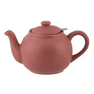 Plint Teekanne Plint Teekanne aus Steingut mit Edelstahl Sieb 1,5 Liter 5 Farben rot