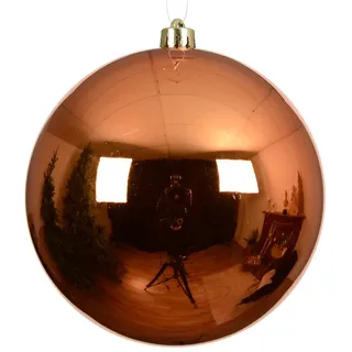 Kaemingk Weihnachtskugeln Kunststoff 20cm 1 Stück - Warmorange - Orange