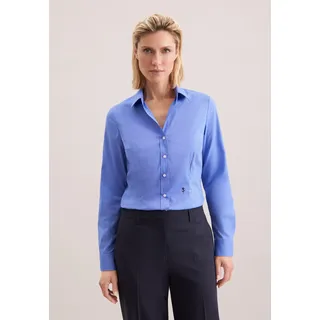 Seidensticker Hemdbluse Blau 36
