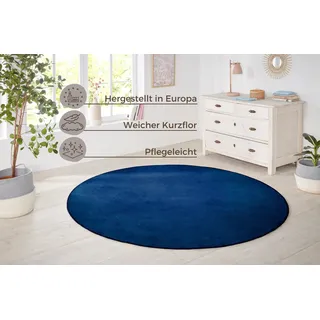 HANSE HOME Nasty Kinderteppich Ø 200 cm Dunkelblau
