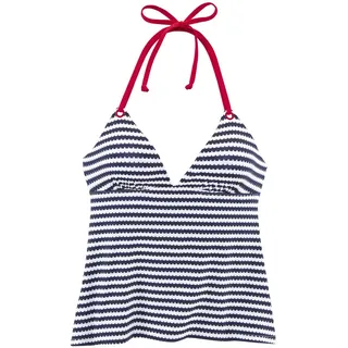 s.Oliver Tankini-Top Damen Blau/Weiß 38 Cup C/D