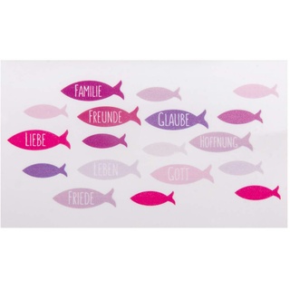 Rayher 31611264 Wachsmotiv Fische, pink, 8,5 x 5 cm, 1 Stück, zum Gestalten von Kerzen (Firmung, Konfirmation, Kommunion etc.)