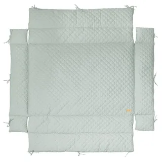 roba Style" für Laufgitter 75 x 100-100 x 100 cm - Gesteppte Einlage mit Seitenpolsterung - Frosty Green