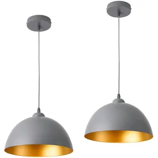 lux.pro Toulon 2-flg. 12,0 cm rund grau/gold