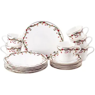 Hutschenreuther Nora Christmas Frühstücksset 18-tlg. mehrfarbig