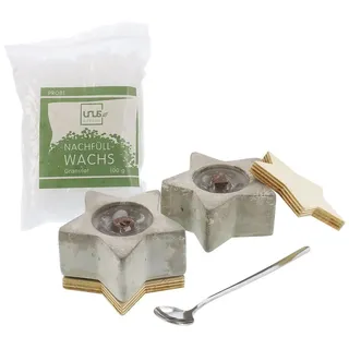 UNUS GARDEN Outdoorkerze 2 St. grau