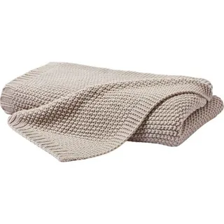 Primera Strick Kuscheldecke 130 x 170 cm Beige