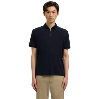 Selected SLHFAVE Zip SS Polo Agave Grün S