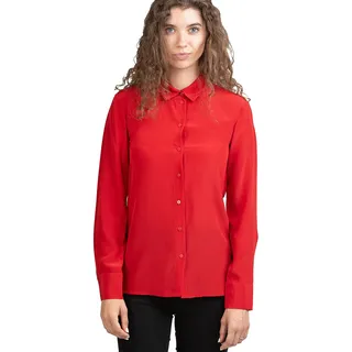 Posh Gear Collettoseta Bluse Dunkelrot L