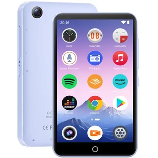 joliker Android MP4 Player mit Kamera, Spotify, 4" Full-Touch-Bildschirm | MP3 Player mit Bluetooth WLAN, Amazon Music, Deezer, FM-Radio, E-Book, Aufnahme, Unterstützung bis zu 1 TB, Lila