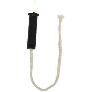 Countryfield LED-Kerze (1-tlg), Flaschenkorken Öllampen-Effekt schwarz 32cm Docht schwarz