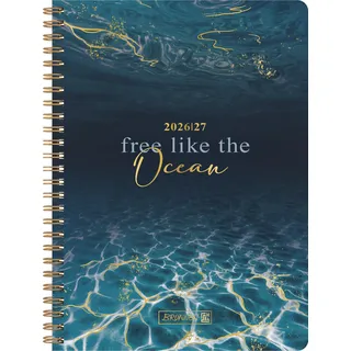Baier & Schneider Schülerkalender Style Ocean A5 2026/2027