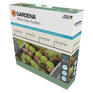 Gardena Micro-Drip-System Set Hochbeet / Beet, 13455-20, Tropfbewässerung für 35 Pflanzen
