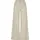 High Linen Wide Leg Hosen Khaki 34