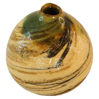 Shigaraki Keramikvase für eine Blume im Japanischen Stil - Braun