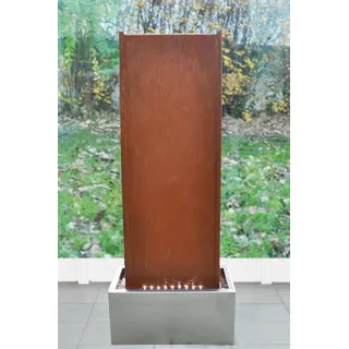 Köhko Wasserwand Kombination aus Corten- und Edelstahl