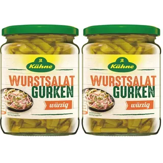 Kühne Wurstsalat Gurken, 370ml (Packung mit 2)