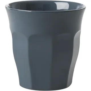 RICE Melamin Becher Medium einfarbig, dunkelgrau