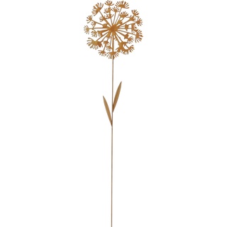 Mica Gartenstecker Blume rost 30 x 2 x 113 cm