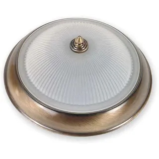 Deckenlampe Rund Messing Glas Jugendstil Wohnzimmer Flur Eleni