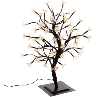 Nipach GmbH Lichterbaum Kunststoff 45 cm hoch Trafo IP44 Timer weiß