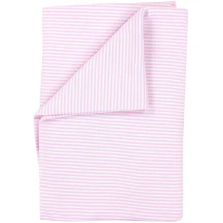 TupTam Baby Pucktuch Gestreift Puckdecke Baumwolle Jungen und Mädchen Pucken Babydecke, Farbe: Streifenmuster Rosa, Größe: 120 x 120 cm