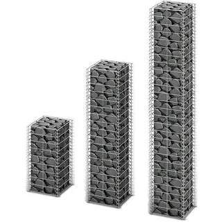 vidaXL Gabionen-Set 3-tlg. 25 × 0 × 0 cm