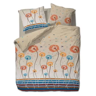 etérea Himmlische Qualität Bettwäsche etérea Microfaser Bettwäsche Pusteblume Beige, Microfaser, 2 teilig orange
