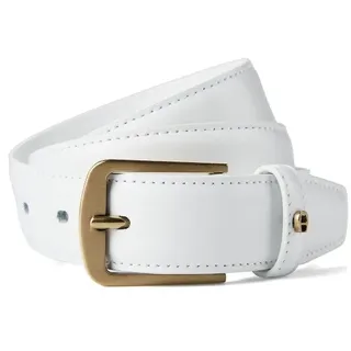 AIGNER Business Gürtel Leder 80 cm weiss