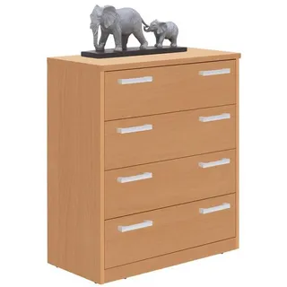 Xora Kommode, Buche, Holzwerkstoff, 4 Schubladen, 72x84x36 cm, Wohnzimmer, Kommoden & Sideboards, Kommoden