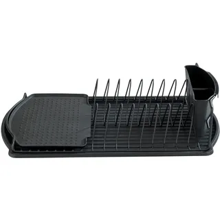 Wenko Abtropfgestell Basic 47,5 x 11 x 26,5 cm Schwarz