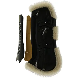 Kentucky Lammfell Gamaschen Bamboo Elastik L Schwarz