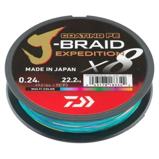 Daiwa J-Braid Exped. X8E 0.10mm-300m d. green geflochtene Schnur