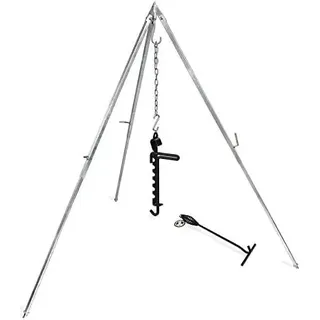 Petromax Dreibein Set mit Kette + Fleischerhaken + Kesselhaken + Deckelheber