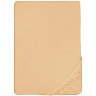 biberna 0012344 Frottee-Stretch 140 x 200 - 160 x 200 cm orange