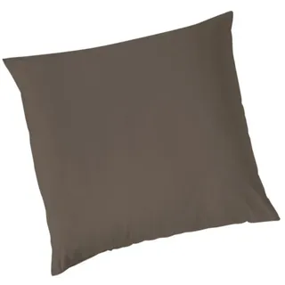 VARIO Kissenbezug Jersey 80 x 80 cm Braun