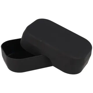 PARSA Beauty Seifenschale PARSA Beauty ESSENTIAL Seifenschale schwarz Badaccessoire Rubber Look schwarz