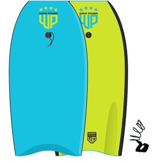 Wave Power Woop Bodyboard boogie boogy body surf schwimmbrett, Länge: 37'' / 94 cm, Farbe: Rot Türkis
