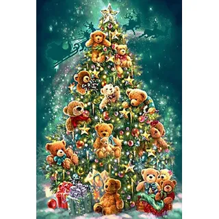 Abillyn 5D Diamond Painting Kits Full Drill, Christmas Tree and Gifts Diamond Art for Adults Kids
