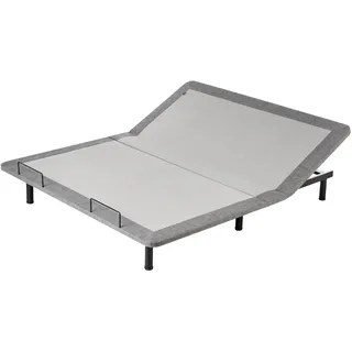 Beliani Brunoy elektrisch verstellbar gepolstert 180 x 200 cm