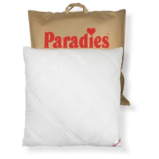 Paradies Kopfkissen Softy Top Plus, Kissen mit versteppter Hülle und Reißverschluss, Füllung: 100% Polyester, Bezug: Baumwolle, Kopfkissen 80 x 80 cm 80 cm x 80 cm