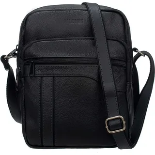 Herren Ledertasche Omen Carbo - Schwarz