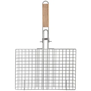Orion Grillkorb 32 x 49 cm Metall Silber