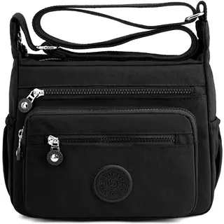 outer treasure Große Damen-Umhängetasche, Schultertasche mit breitem Gurt und Mehrzweck-Schultertasche, Nylon, Crossbody-Tasche für Damen - Einheitsgröße